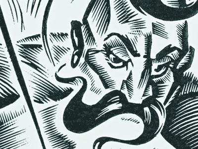Woodcut Kozak letterpress animal black cossack warrior horse illustration kozak letterpress white woodcut