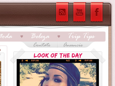 Dribbble Maricota blog fashion blog web design