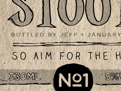 Lazarus Stout Label beer label packaging