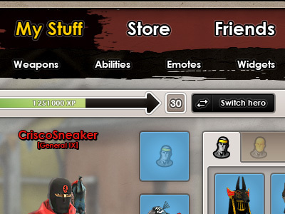 Battlefield Heroes UI Redesign battlefield ea games heroes redesign ui