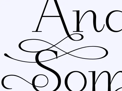 And Now For Something Completely Excessive alternates loop swash typeface