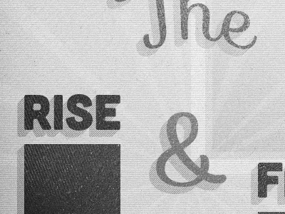 The Rise And Fall Of Stats fonts grayscale stats texture type typography