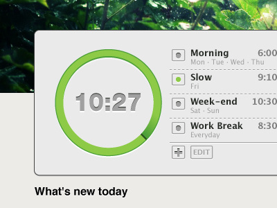 Magicalarm alarm am app application dring fun just magicalarm morning pm rain slow spotify stuff weather week end widget