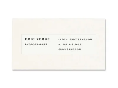 Card Comp black business card card print simple white