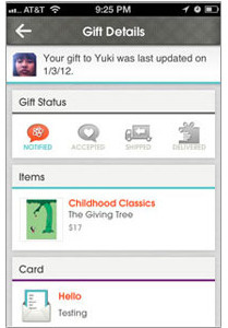 Gift Status ios status ui