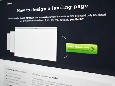 Freebie - A free landing page design app buttons cta design download free freebie fronend landing landing page landingpage page psd site template ui ux web webdesign website webtemplate