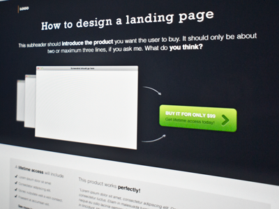 Freebie - A free landing page design app buttons cta design download free freebie fronend landing landing page landingpage page psd site template ui ux web webdesign website webtemplate