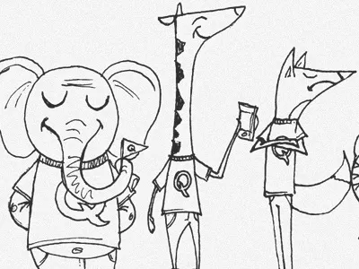 Animals animal app dog elephant fox giraffe illustration tiger