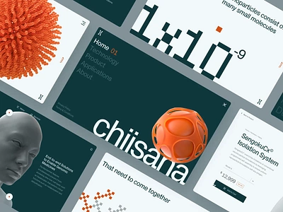 chiisana labs - Nanomedicine & Microfluidics Desktop Overview #2 3d animation biology biotech cell desktop dna drug gene genetics green health medicine molecule nano nanotech nanotechnology pill ui ux