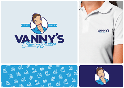 Vanny's Cleaning Services Branding branding design graphic design illustration logo vector