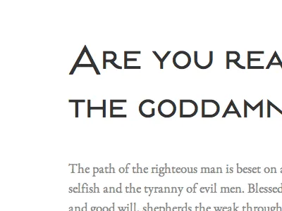 Choosing Typefaces estilo garamond typecast