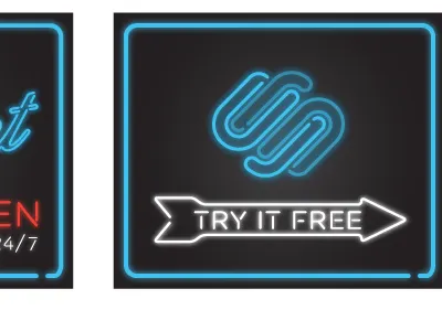 Neon Lights ads flash neon lights squarespace