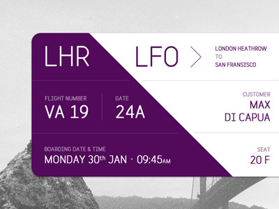I'm going on a little trip! 45 45 degree angle block boarding plane purple ticket trip