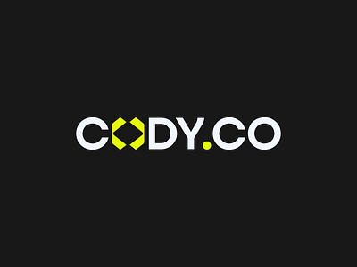 Cody.co developer logo design - coding brackets + magic wand brand identity branding coder coding coding brackets cyber developer gamertag gaming letter mark monogram logo logo design magic wand magician music personal brand programmer science software engineer wizard