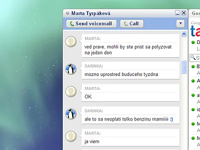 Gtalk Theme chat gtalk ui