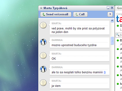 Gtalk Theme chat gtalk ui