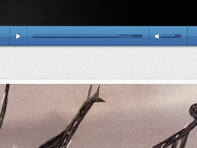 Media Center audio player presentation sliders ui