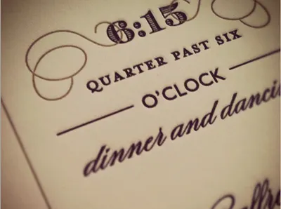 Sometimes I get fancy black gold letterpress type