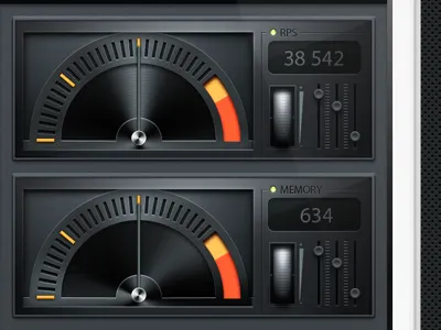 RPS iOS web App app application button chart css3 dashboard design graph html5 icon ui user interface ux web webapp