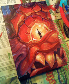 Mini Monster 4 creature dragon mini monster red