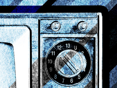 Colored shards... Now with knobs (and texture)! blue experimenting james white shards signalnoise television