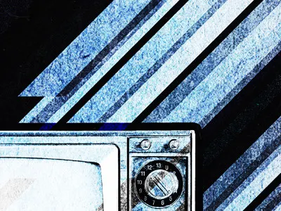 Colored shards - Done but not done blue experimenting james white shards signalnoise television textured the black bureau