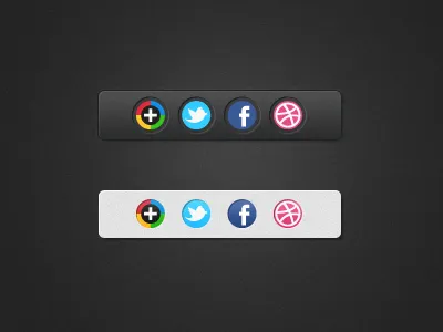 Social Icons 3d icons round social