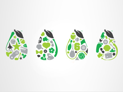 Pear (Logo) design entertainment fashion green icons leaf logo mark my poor brain pear penguin smith sport symbols tim travel