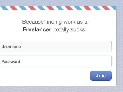 Suuuccckkkksss design interface login new project sign up ui user experience ux web