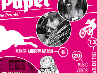 The Paper – February 2012 magazine newspaper paper publication rubine red