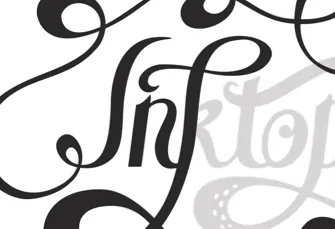 Logo in progress drawn hand type