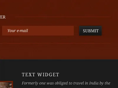 Hotel WordPress Theme in Reds input fields newsletter pattern philoxenia theme wordpress