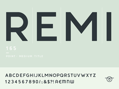 REMI - Medium typography