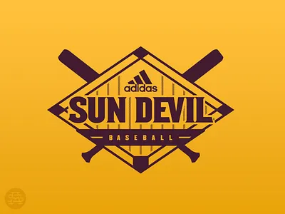 Launch Angle apparel arizona arizona state baseball design devil devils diamond home plate logo ncaa sports sun vintage