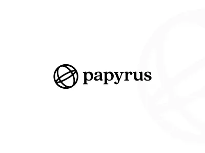 Papyrus brand branding design graphic design logo modern simple vector
