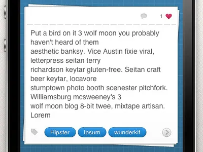 Wunderkit iPhone App - Sidebar Workspace 6wunderkinder app comment ios iphone like note tag workspace wunderkit