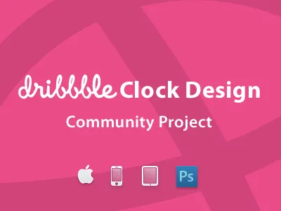 Community Project: clOck clock comminity design download dribbble free psd