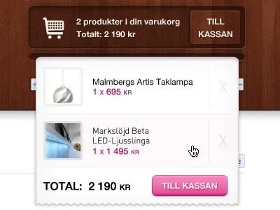 Cart drop-down cart checkout dropdown ecommerce header magento