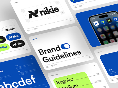 Nikie - Visual Identity Guidelines brand brand guide brand identity branding clean clean design fashion guide identity logo logo design logogram visual guidelines visual identity