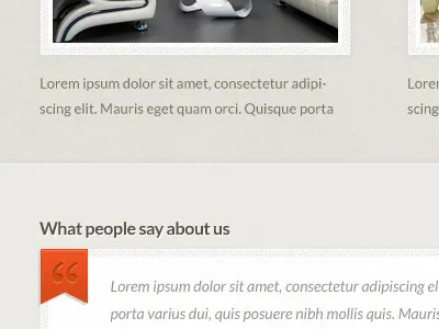 Products & testimonials border pattern photo products ribbon subtle texture testimonial wordpress theme