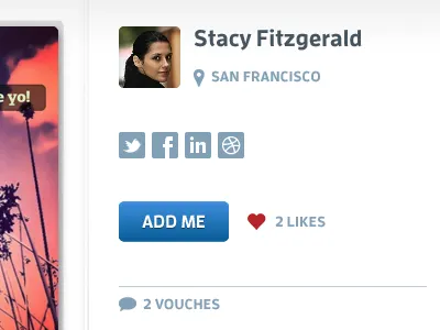 New Profile Page business card cardflick profile