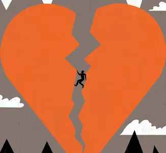 01 Broken Hearted business conceptual design flat tone illustration lifestyle love neil webb pattern people politics print publishing relationship silhouette web