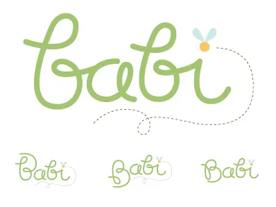 babi lettering logo