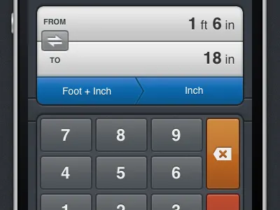 Convertr app design iphone ui
