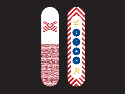 Special "Navi" Skate Decks for our Headquarters deck design interior navigation skate