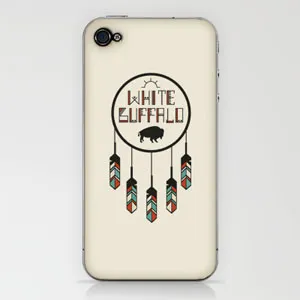 White Buffalo Salon & Boutique Branding - iPhone Case option boutique branding buffalo chevron pattern design feathers hand lettering identity illustration iphone case logo native american nice spice nice spice design salon white buffalo