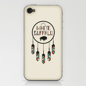 White Buffalo Salon & Boutique Branding - iPhone Case option boutique branding buffalo chevron pattern design feathers hand lettering identity illustration iphone case logo native american nice spice nice spice design salon white buffalo