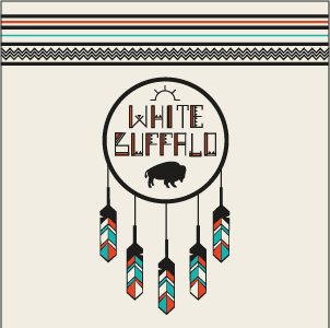 White Buffalo Salon & Boutique Branding boutique branding buffalo chevron pattern design feathers hand lettering identity illustration logo native american nice spice nice spice design salon white buffalo