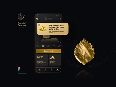 Case Study - Gold Investment App 👑 app banking black buy clear creative design dark finance gold gold app gold card golden minimalistic mobile app mobile bank premium design sell ui ux wallet