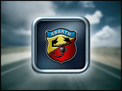 Abarth Icon iOs abarth carbon icon ios red yellow